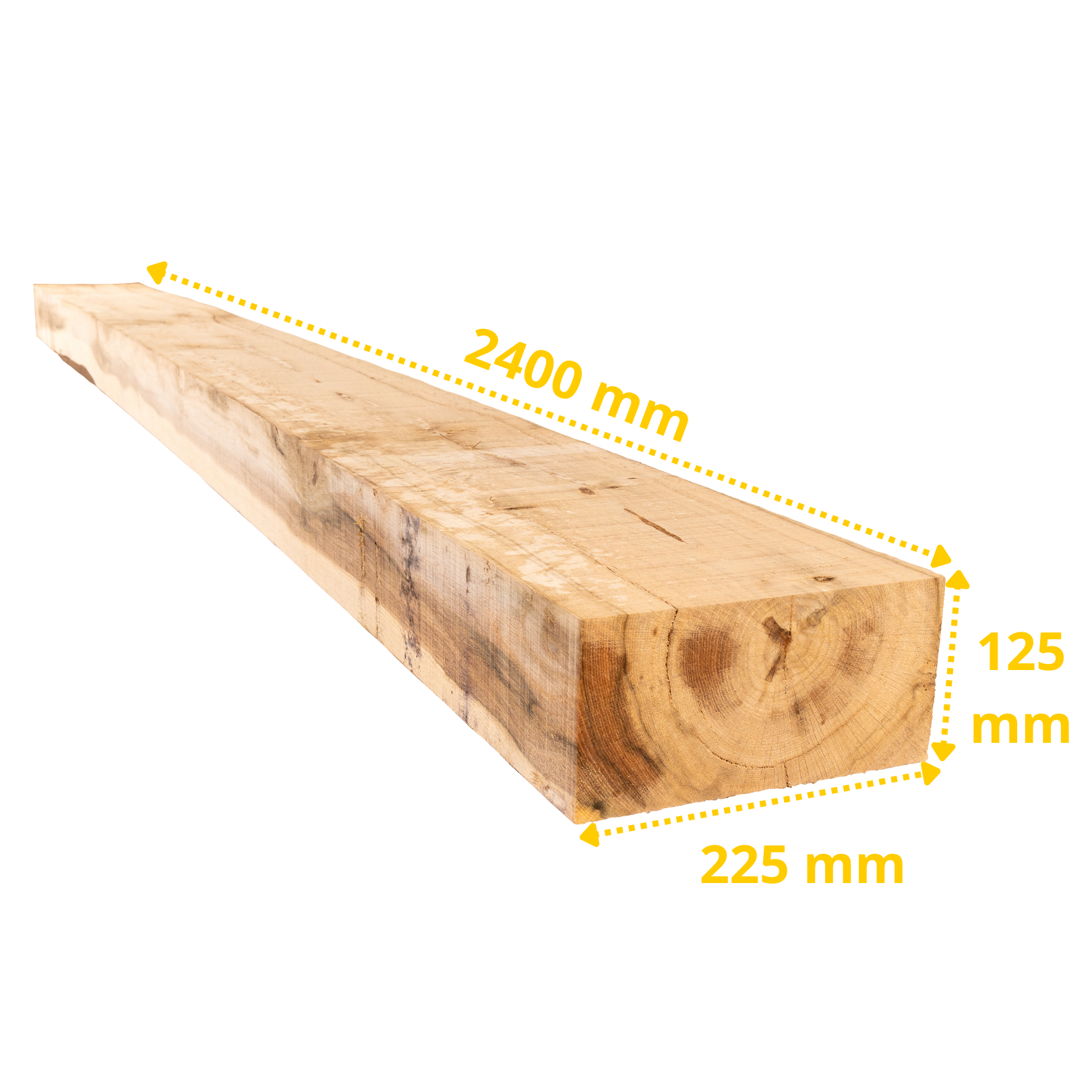 Oak Sleepers 2400 x 225 x 125mm - Image 2